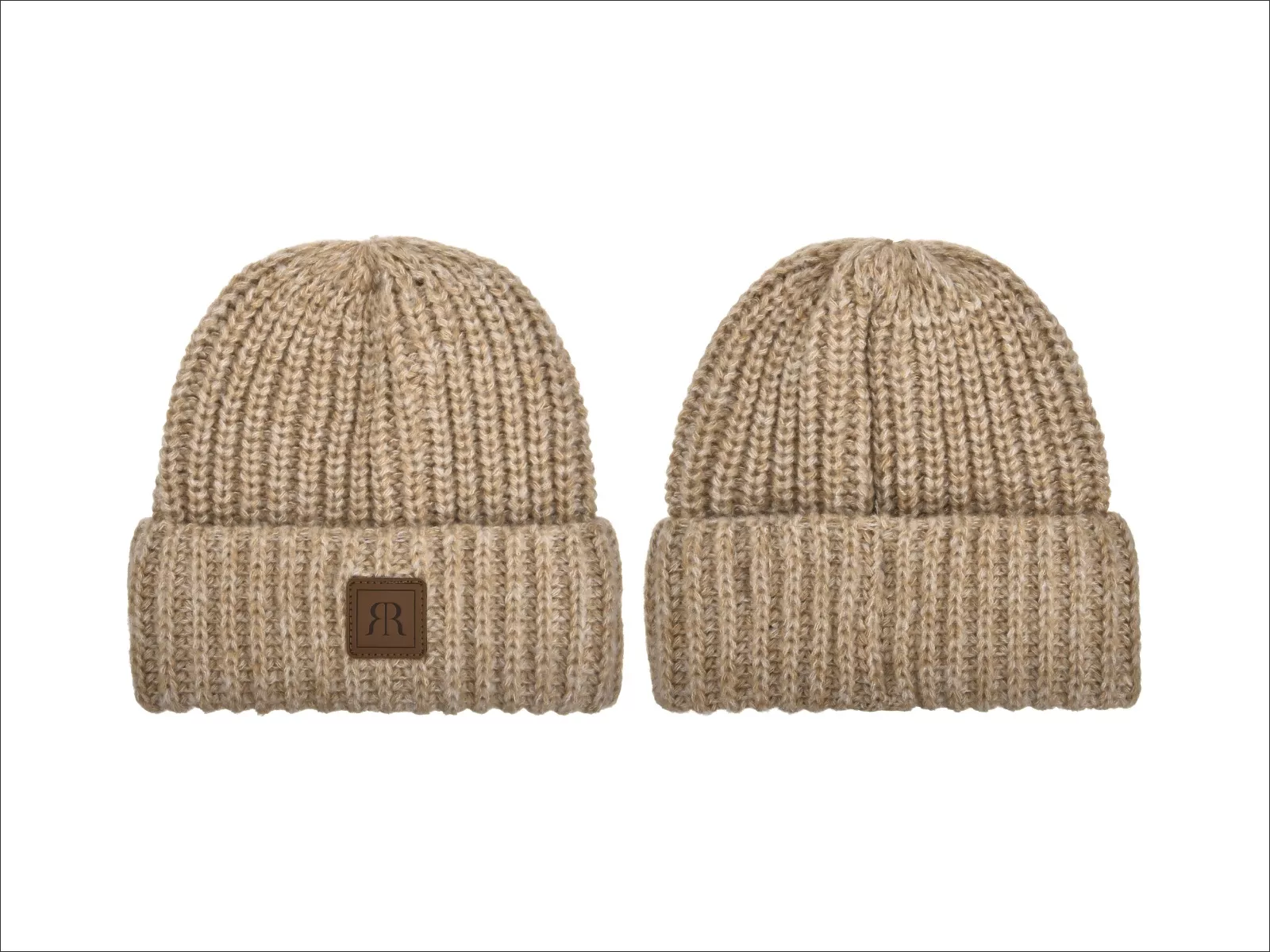 RR Mütze Grobstrick beige 