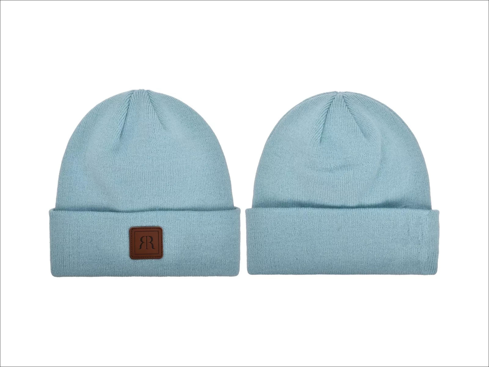 RR Mütze Feinstrick blau 