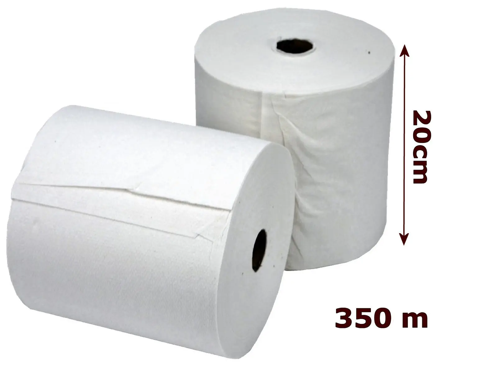 Einmalhandtuch-Rolle Natur 1-lagig 6er (Total)350m