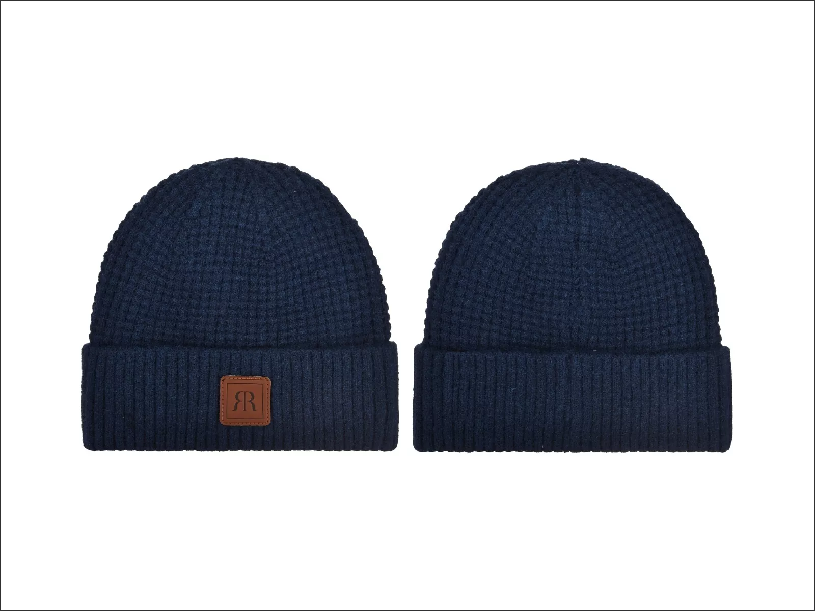 RR Mütze Strickfleece navi 