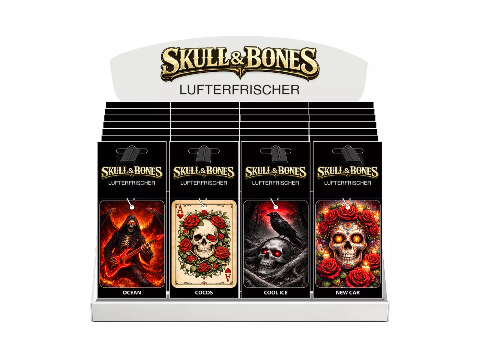 Lufterfrischer Skull&Bones Display