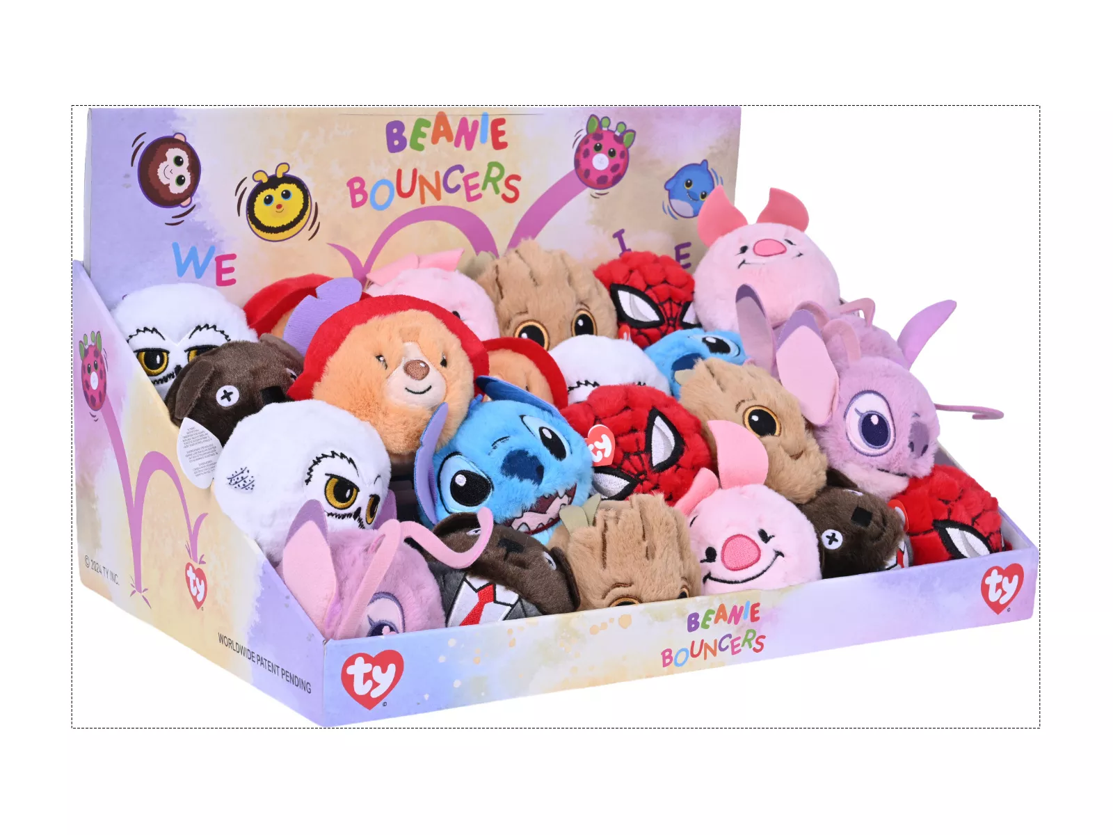 TY Bouncer im 24er Display, 3x8 Designs
