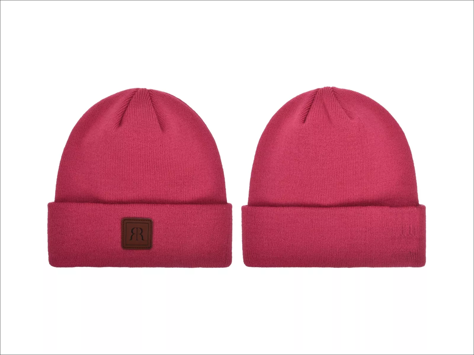 RR Mütze Feinstrick pink 