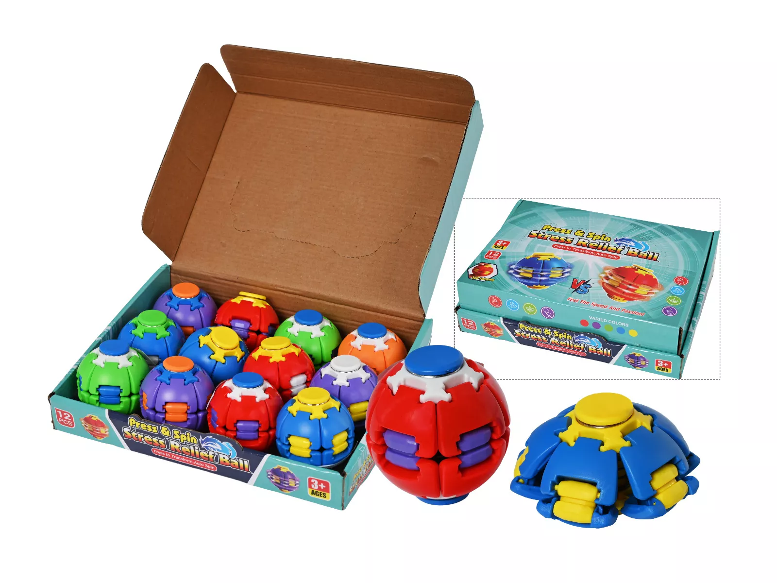 Press and Spin Stress Relief Ball