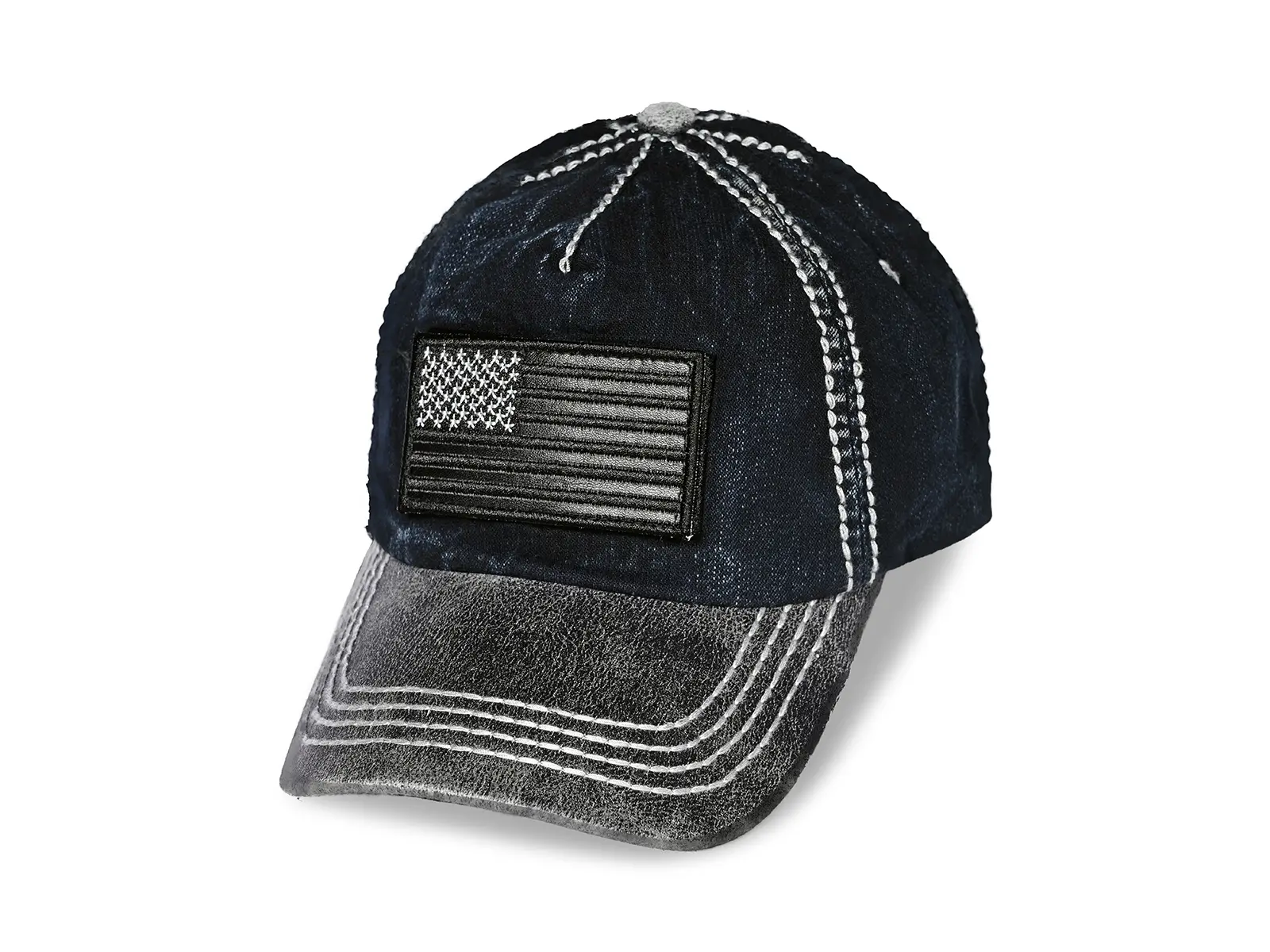 RR Cap USA Flagge, blau-weiß